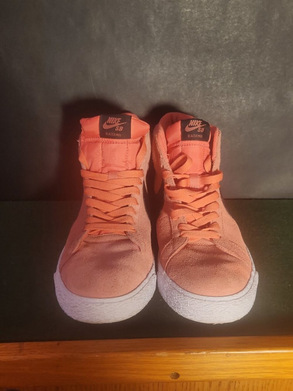 Nike Blazer Mid Suede Pink Black Men's Sneakers High Top Shoes Size US 9